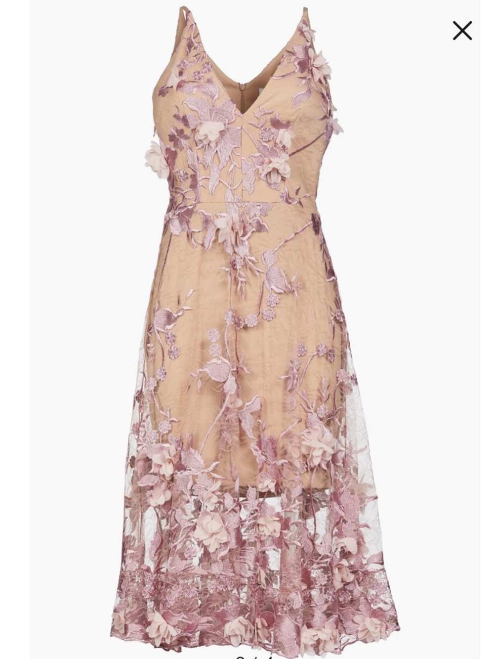 Dress the Population Audrey Embroidered Fit & Flare Dress